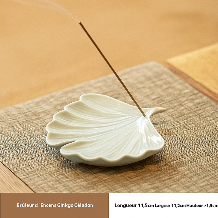 Brûleur d’Encens Feuille de Ginkgo