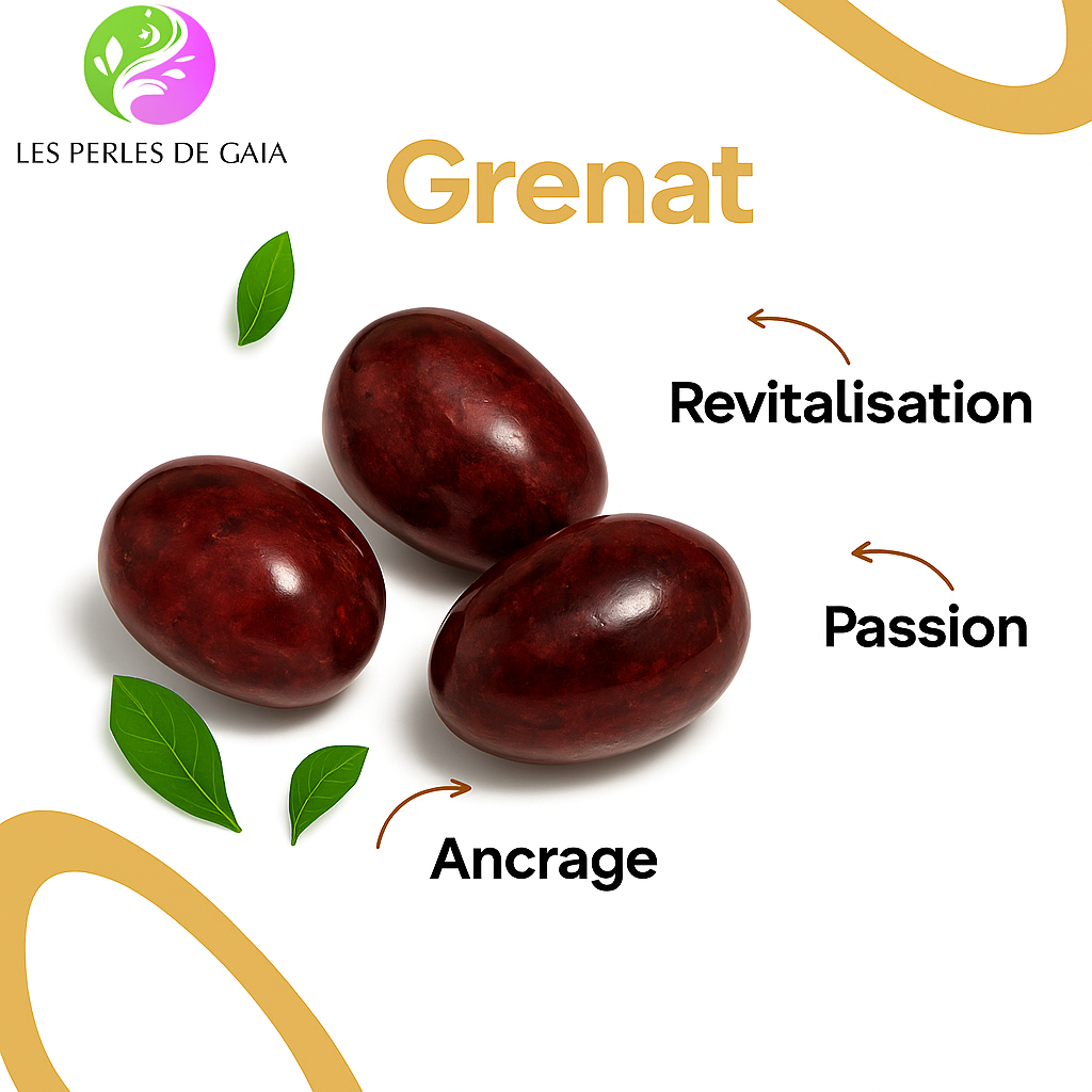 Bracelet "Énergie et Vitalité" en Pierres de Grenat