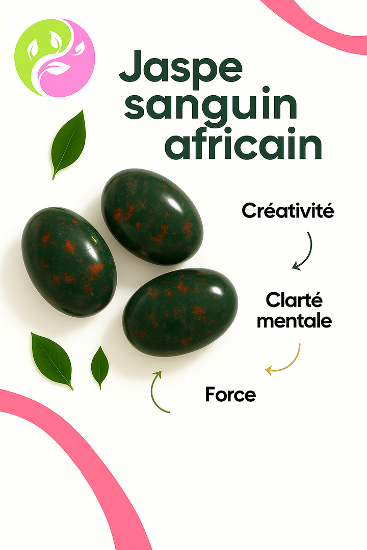 Bracelet "Ancrage Profond" en Jaspe Sanguin Africain