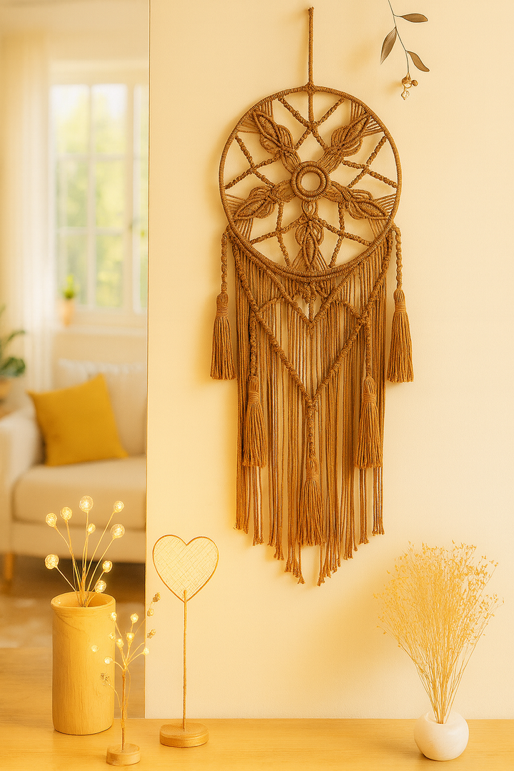 Attrape-Rêves Macramé “Étoile Bohème”