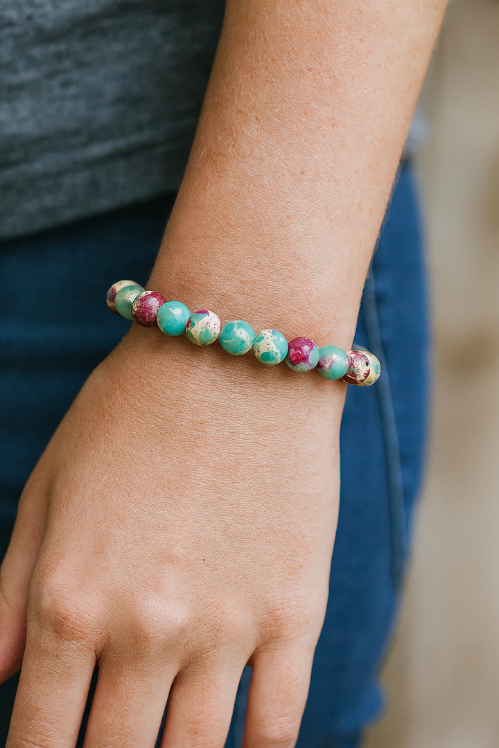 Bracelet "Innovation et Créativité" en Pierre de l'Empereur