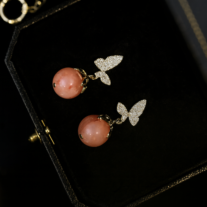Boucles d’Oreilles "Papillon d’Aurore"
