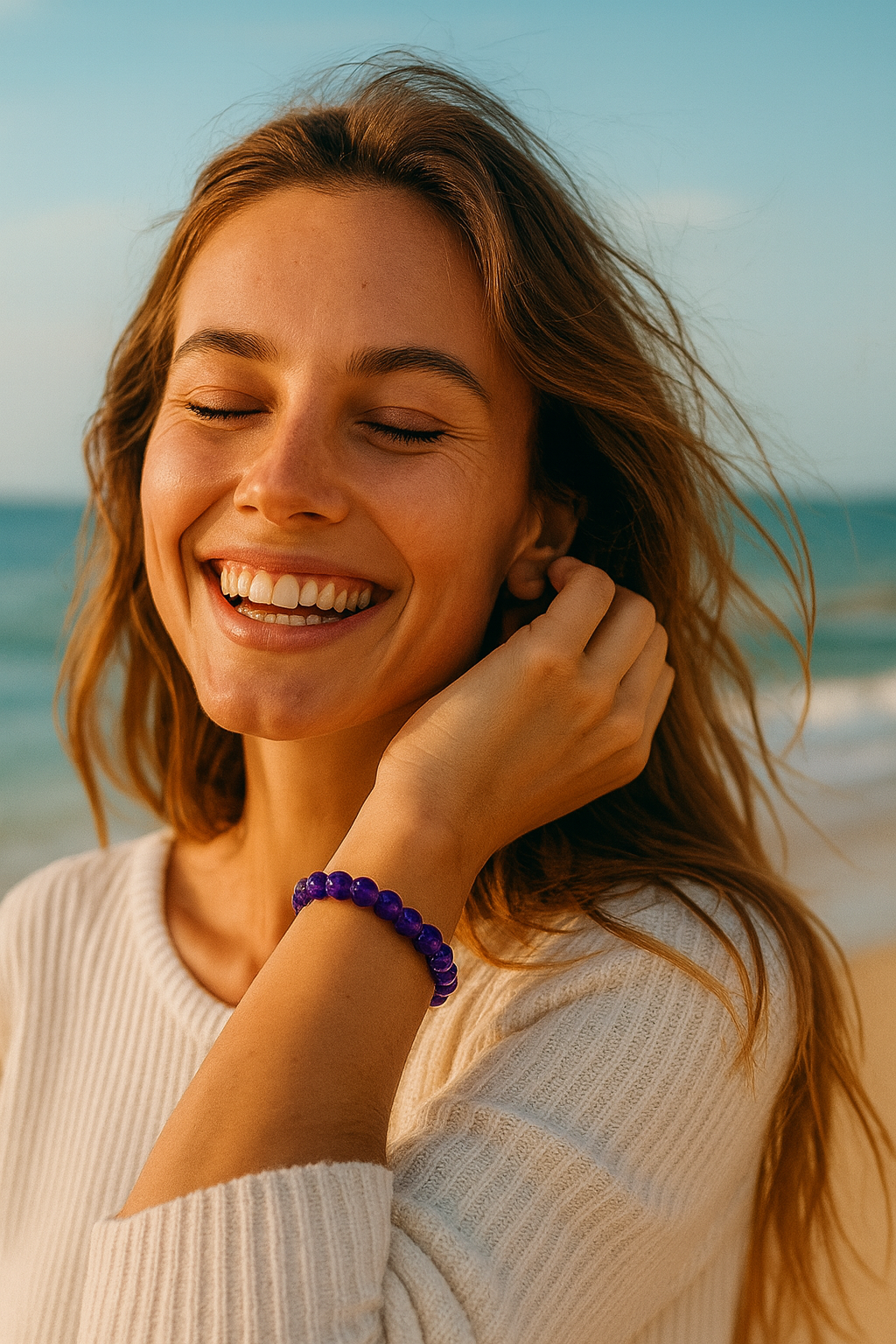 Bracelet "Connexion Cosmique" en Améthyste