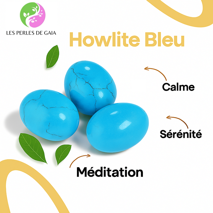 Bracelet Design et Créatif Inspiration Yoga en Howlite