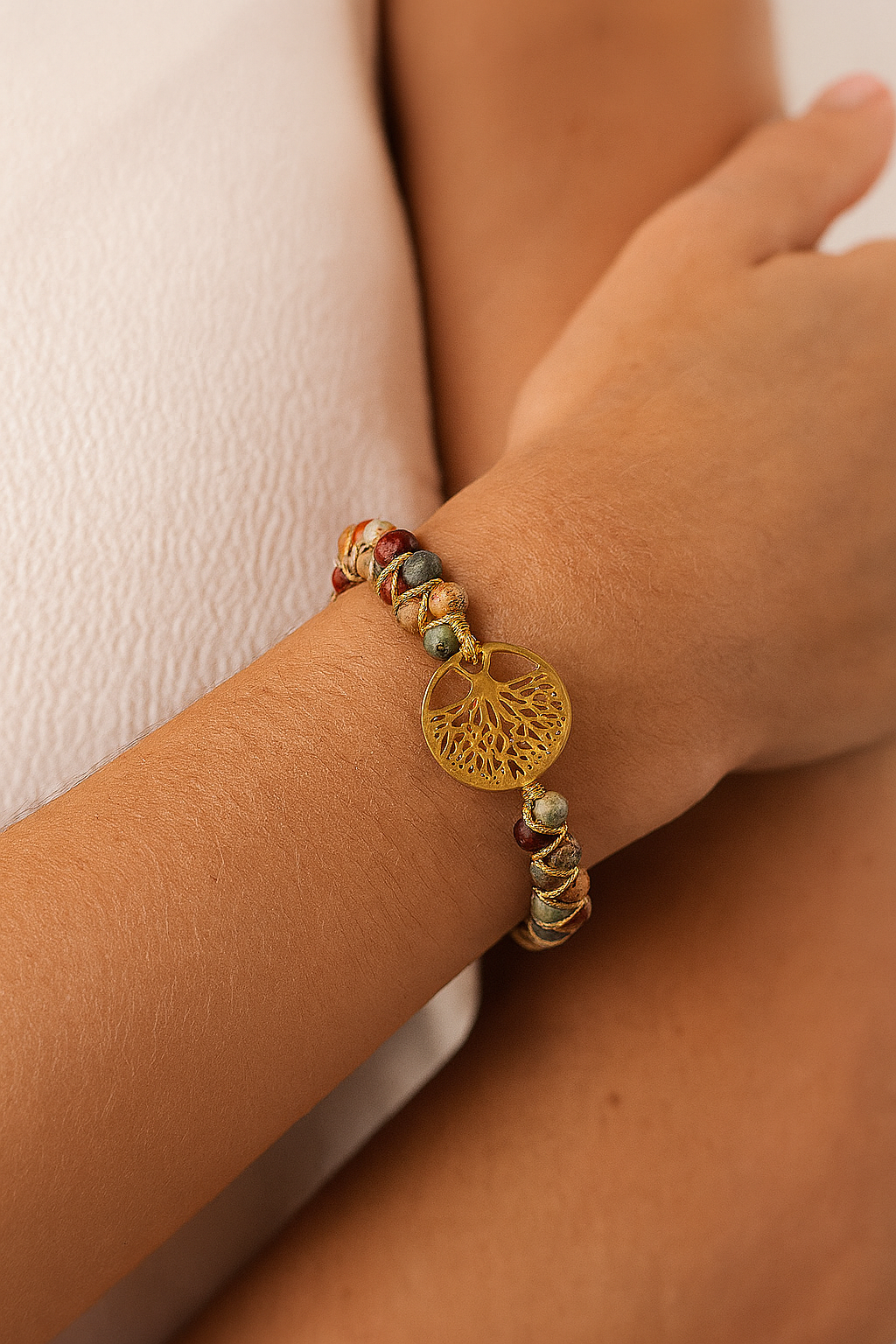 Bracelet Arbre de Vie en Pierre Shoushan