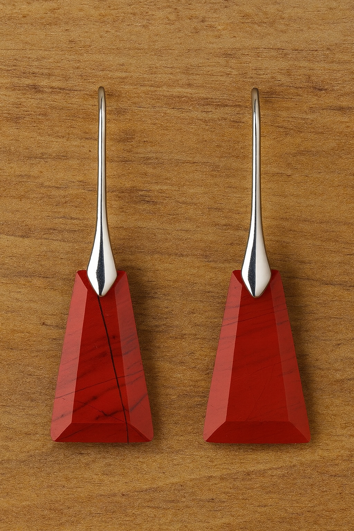 Boucles d’Oreilles "Énergie Rouge"