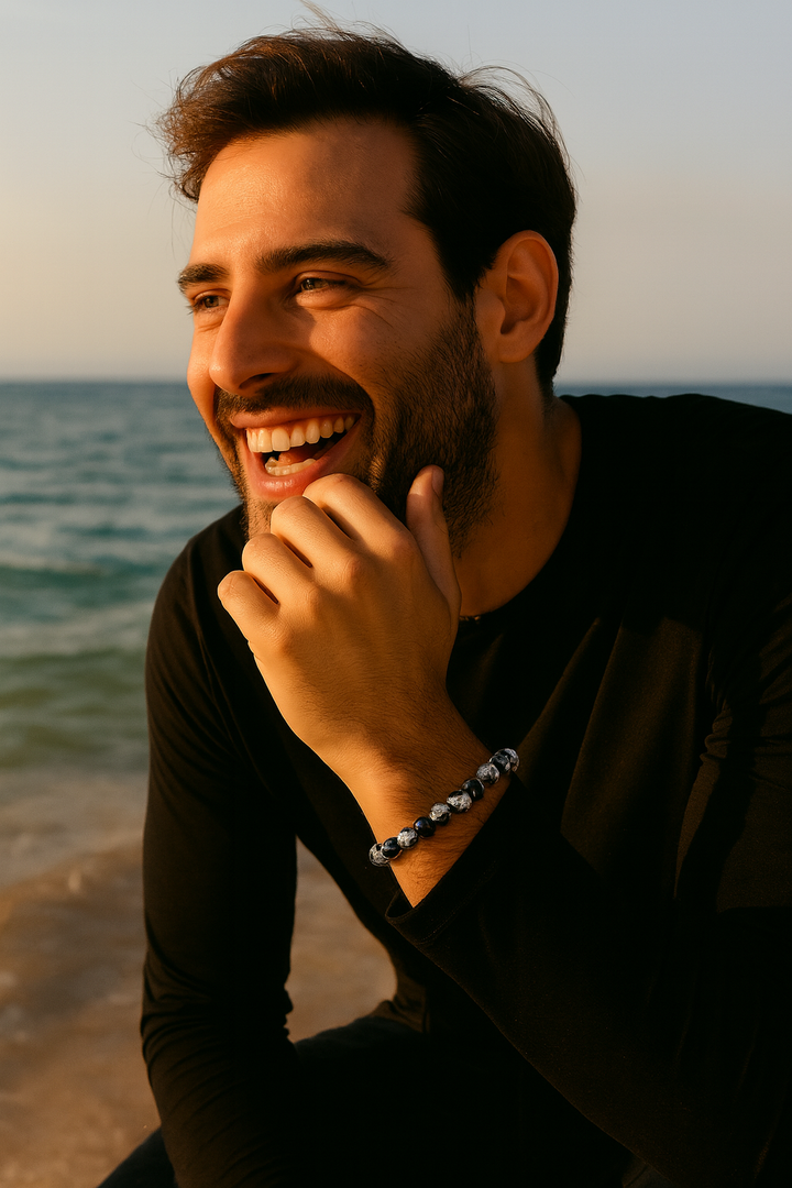 Bracelet "Aller vers ses rêves" en Quartz Craquelé