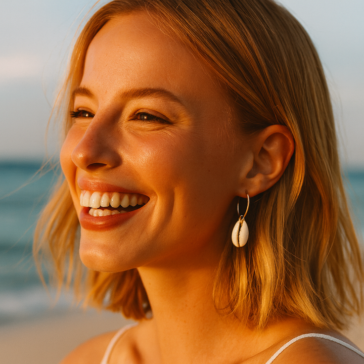 Boucles d’Oreilles Coquillage Océan