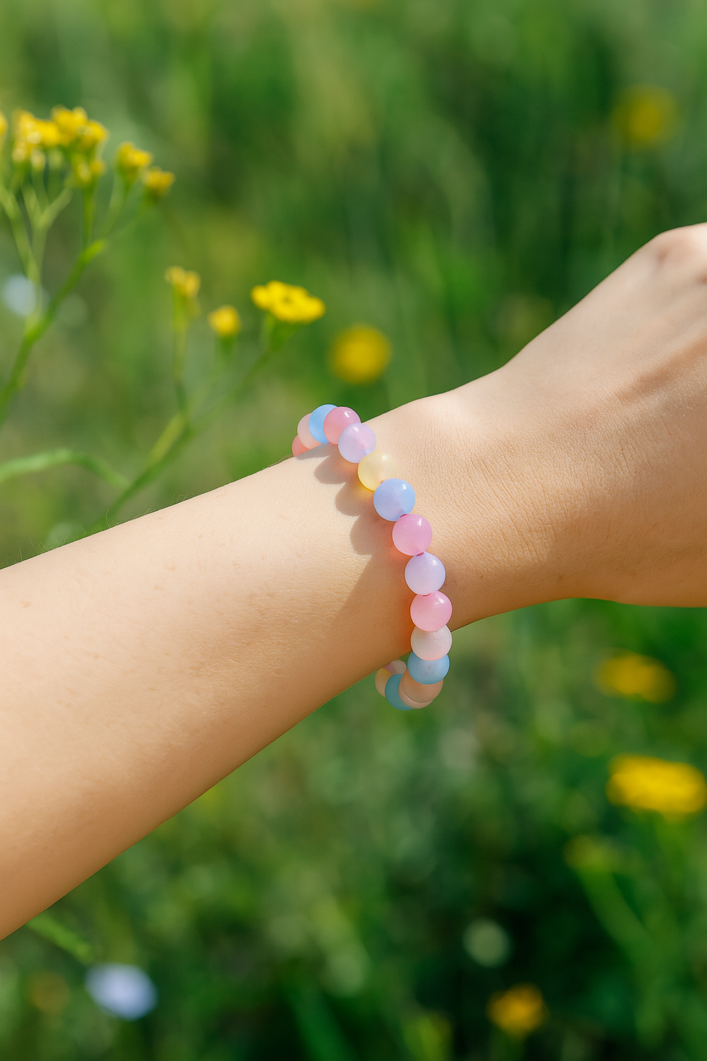 Bracelet "Enfant Intérieur" en Morganite