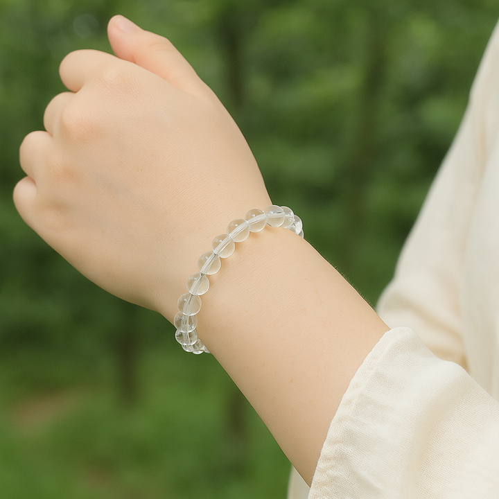 Bracelet "Aura Pure" en Cristal de Roche
