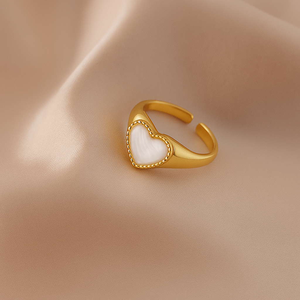 Bague Cœur en Nacre