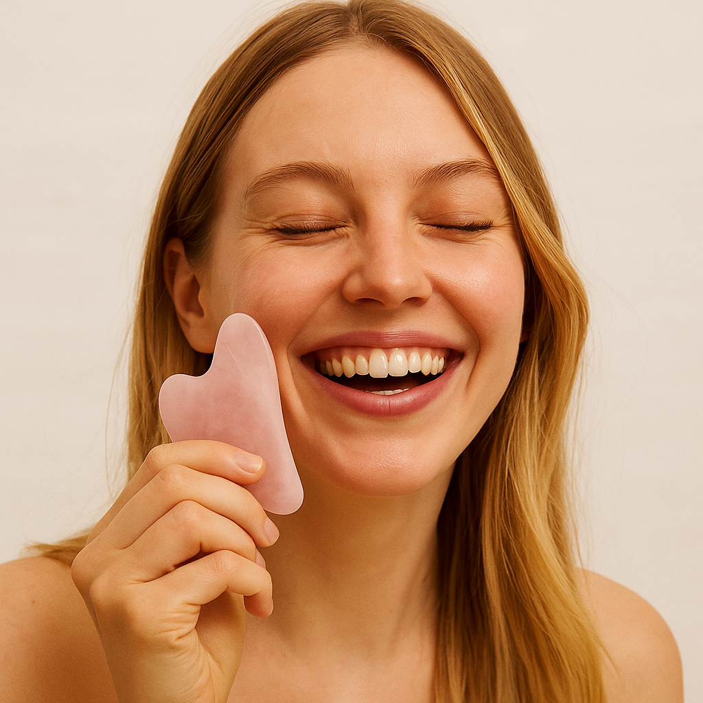 Set de beauté en Quartz rose