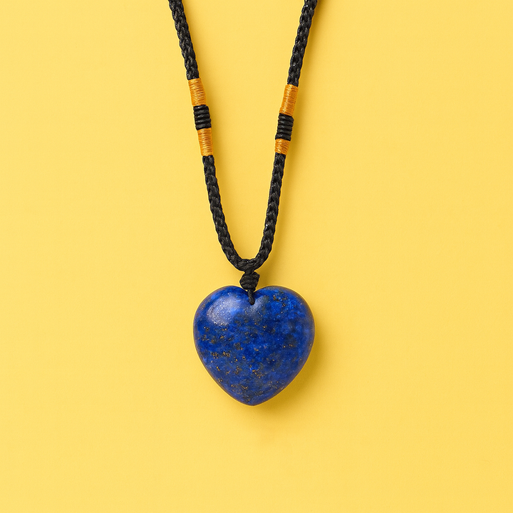 Collier Cœur en Lapis-Lazuli