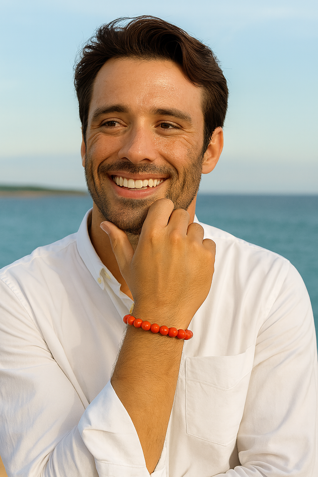 Bracelet "Ancrage et Stabilité" en Agate Rouge