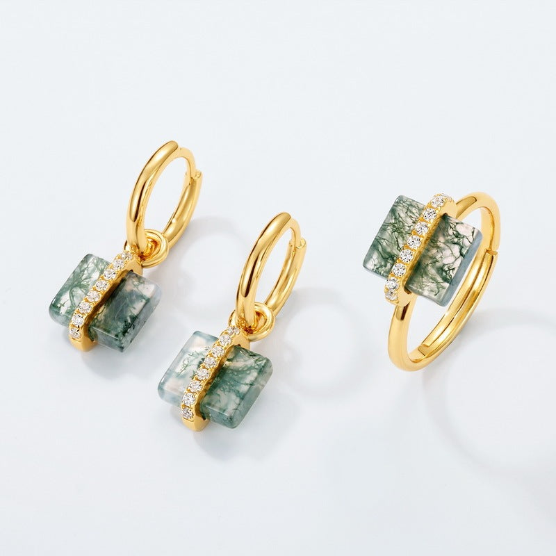 Boucles d’Oreilles "Émeraude de Forêt"