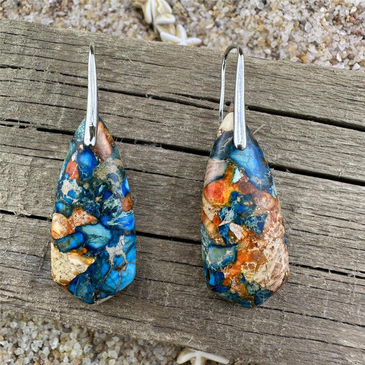 Boucles d’Oreilles "Océan Impérial"