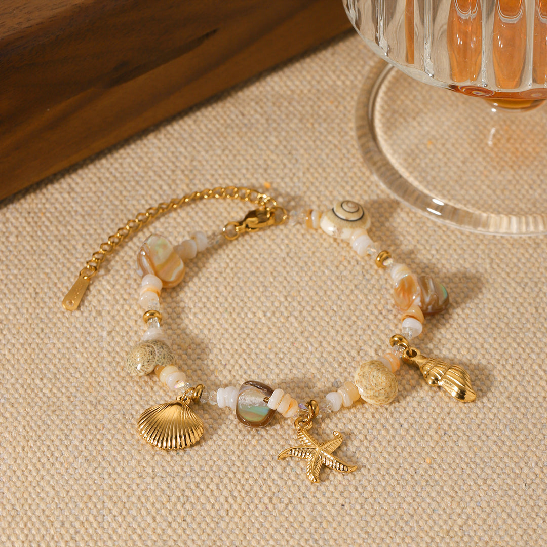 Bracelet Coquillage & Étoile de Mer