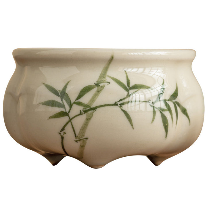 Encensoir en Céramique Peinte à la Main