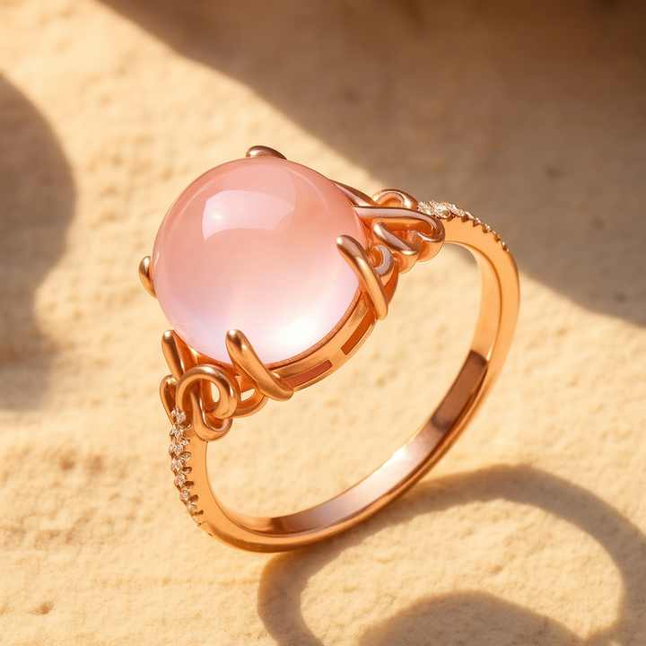 Bague "Lotus Rose"