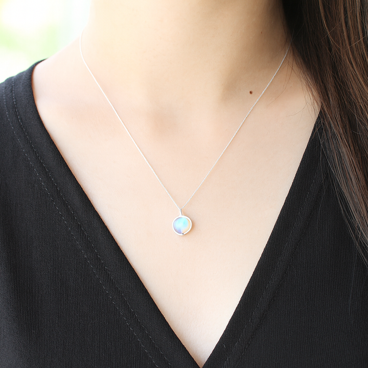 Collier "Lumière de Lune" en Pierre de Lune Naturelle