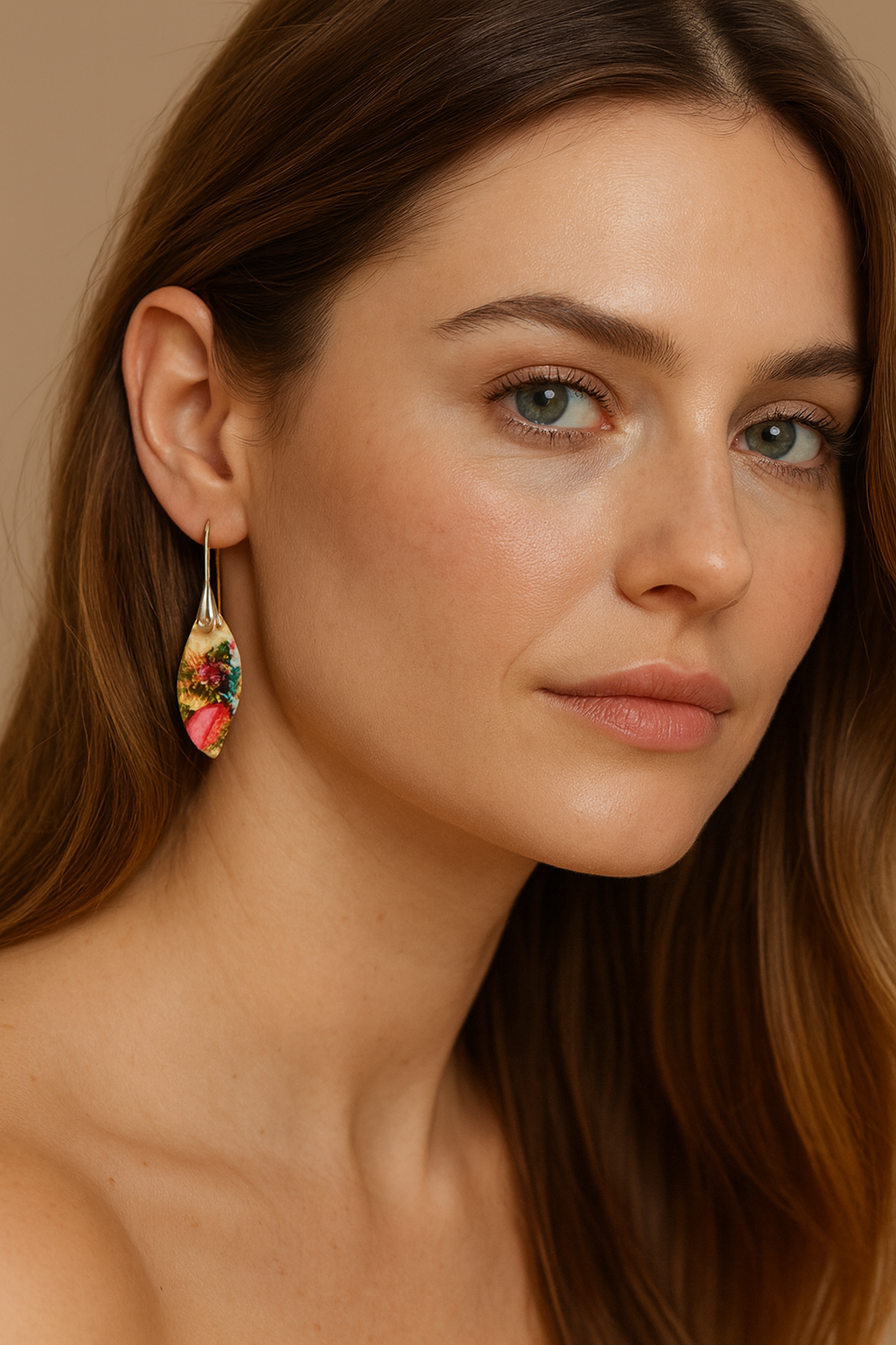 Boucles d’Oreilles "Feuille Bohème"