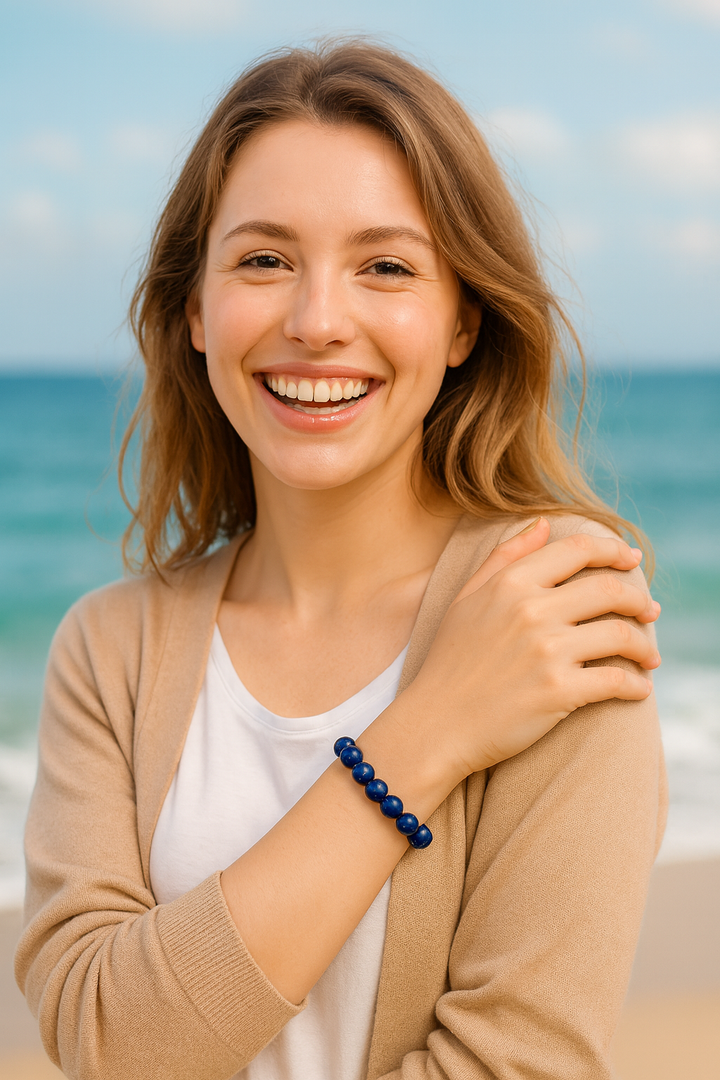 Bracelet "Harmonie" en Lapis Lazuli