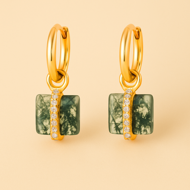 Boucles d’Oreilles "Émeraude de Forêt"