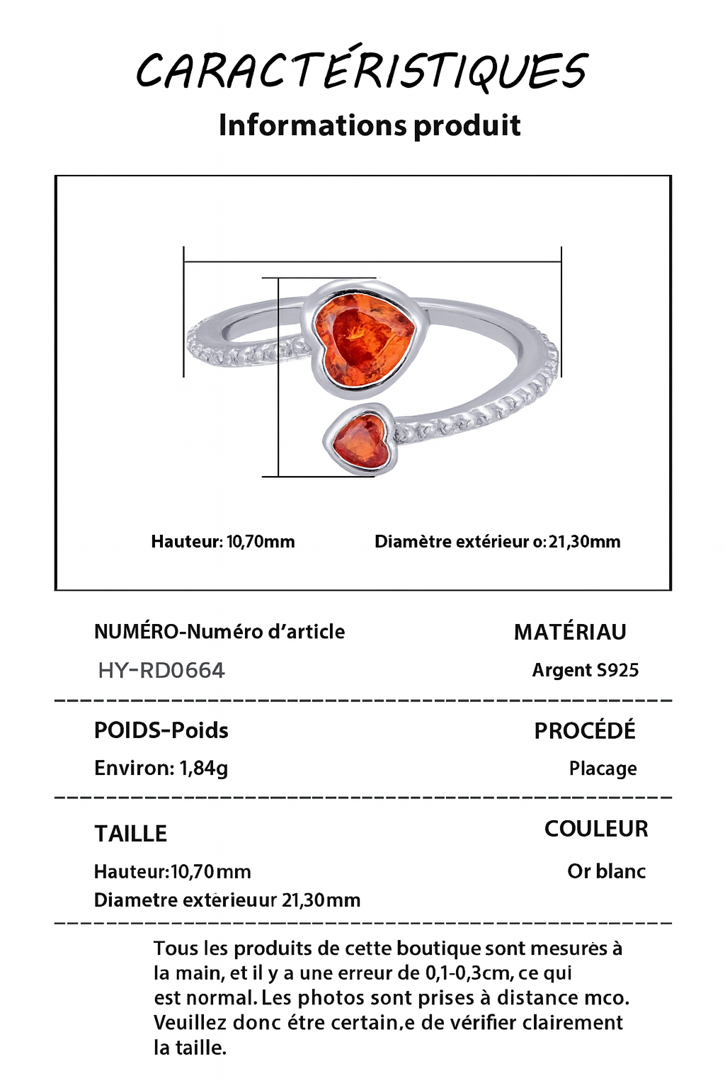 Bague "Constellation Étoilée"