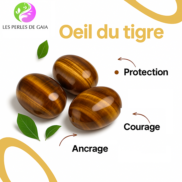 Bracelet "Confiance en soi"en Œil de Tigre et Apatite
