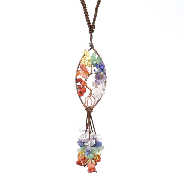 Pendentif Voiture - Arbre de Vie Cœur Énergétique