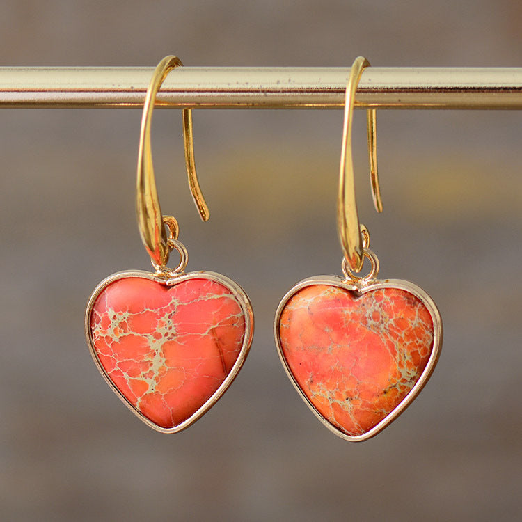 Boucles d’Oreilles "Cœur Impérial"