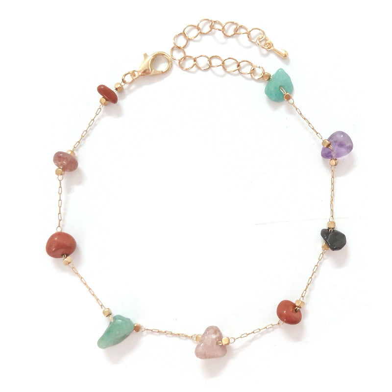 Bracelet de Cheville "Lagon d’Agate"