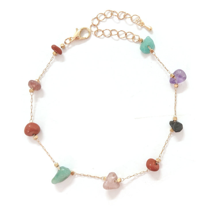 Bracelet de Cheville "Lagon d’Agate"