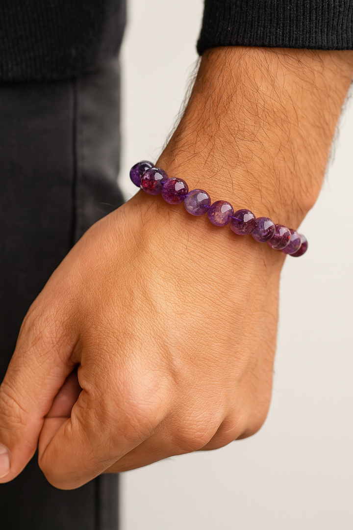 Bracelet "Élégance Mystique" en Titanium Ghost Crystal