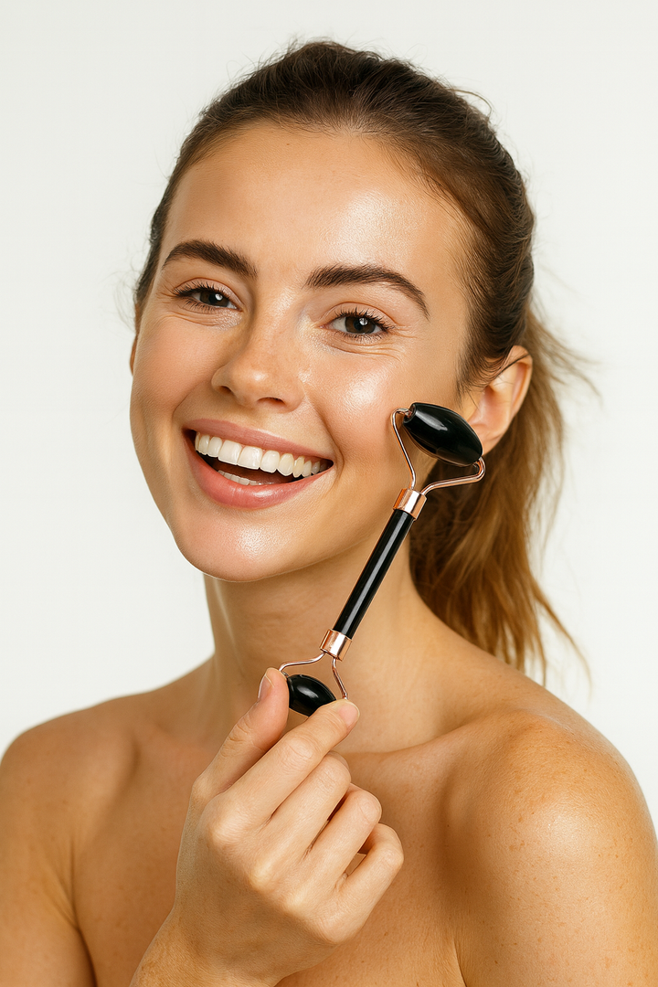 Set de Massage en Obsidienne Noire