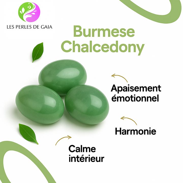 Bracelet "Élégance" en Burmese Chalcedony