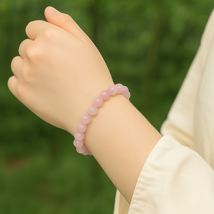 Bracelet "Amour Inconditionnel" en Quartz Rose