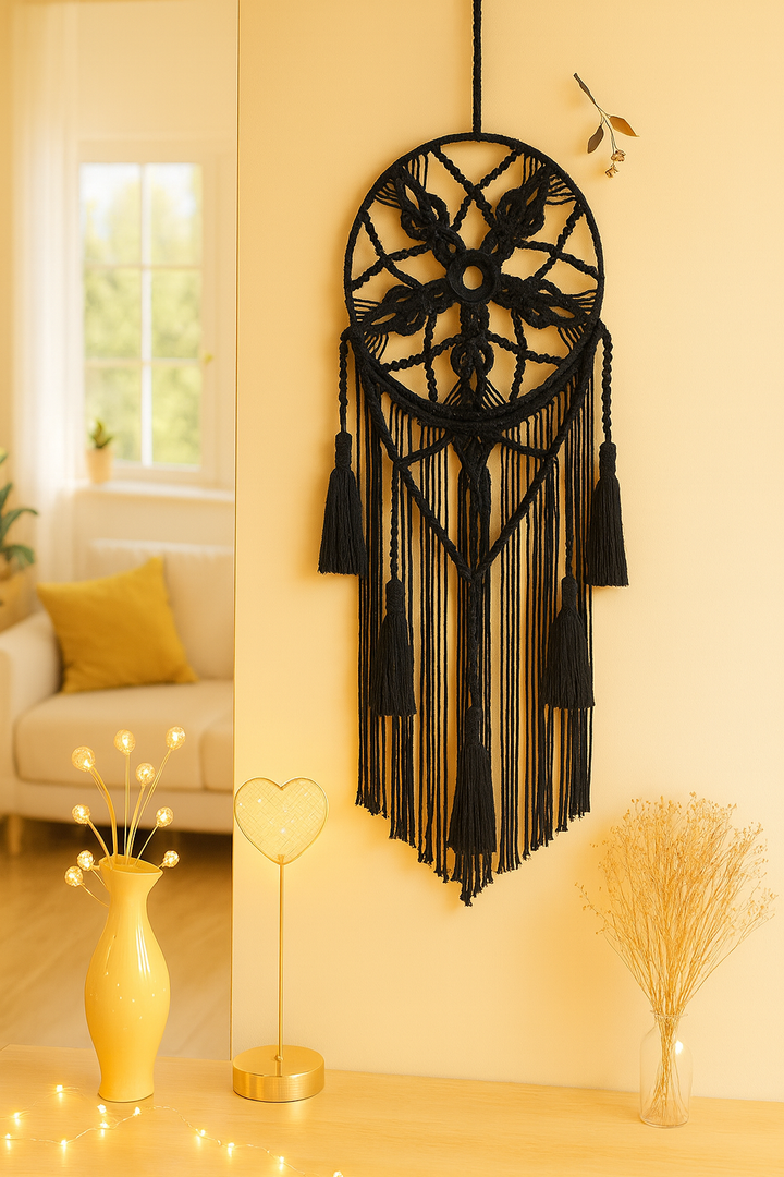 Attrape-Rêves Macramé “Étoile Bohème”