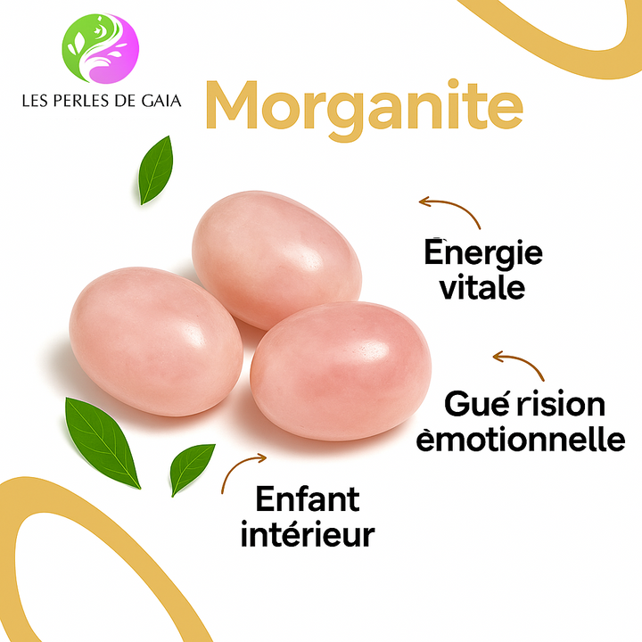 Bracelet "Enfant Intérieur" en Morganite