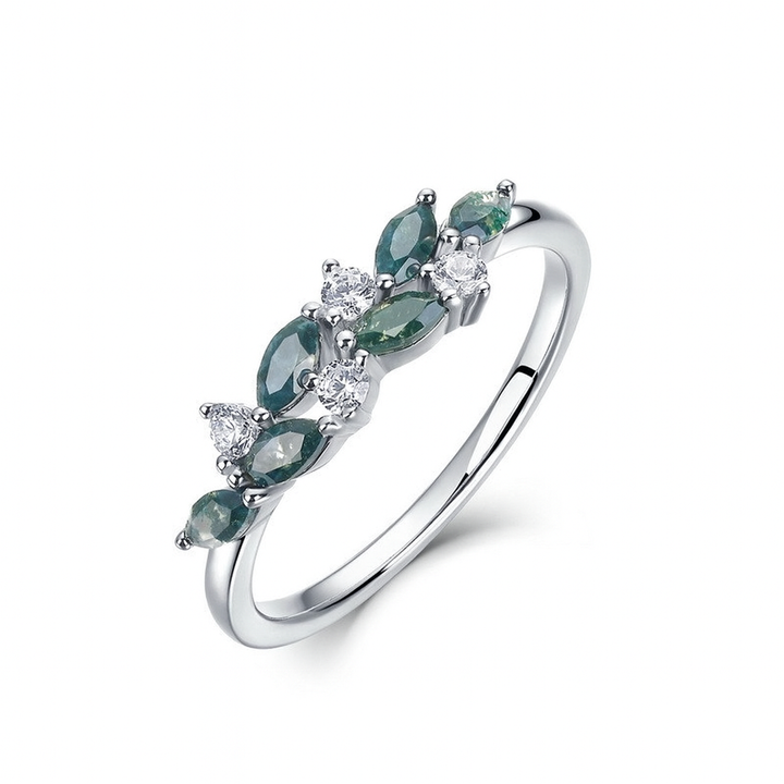 Bague "Feuille d’Émeraude"