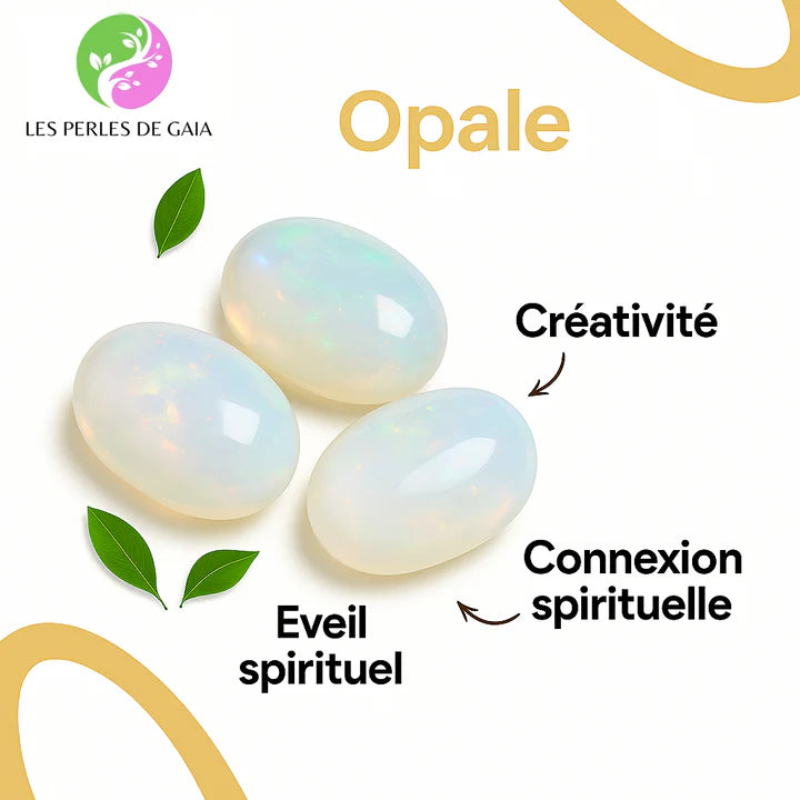 Collier Cœur en Opale