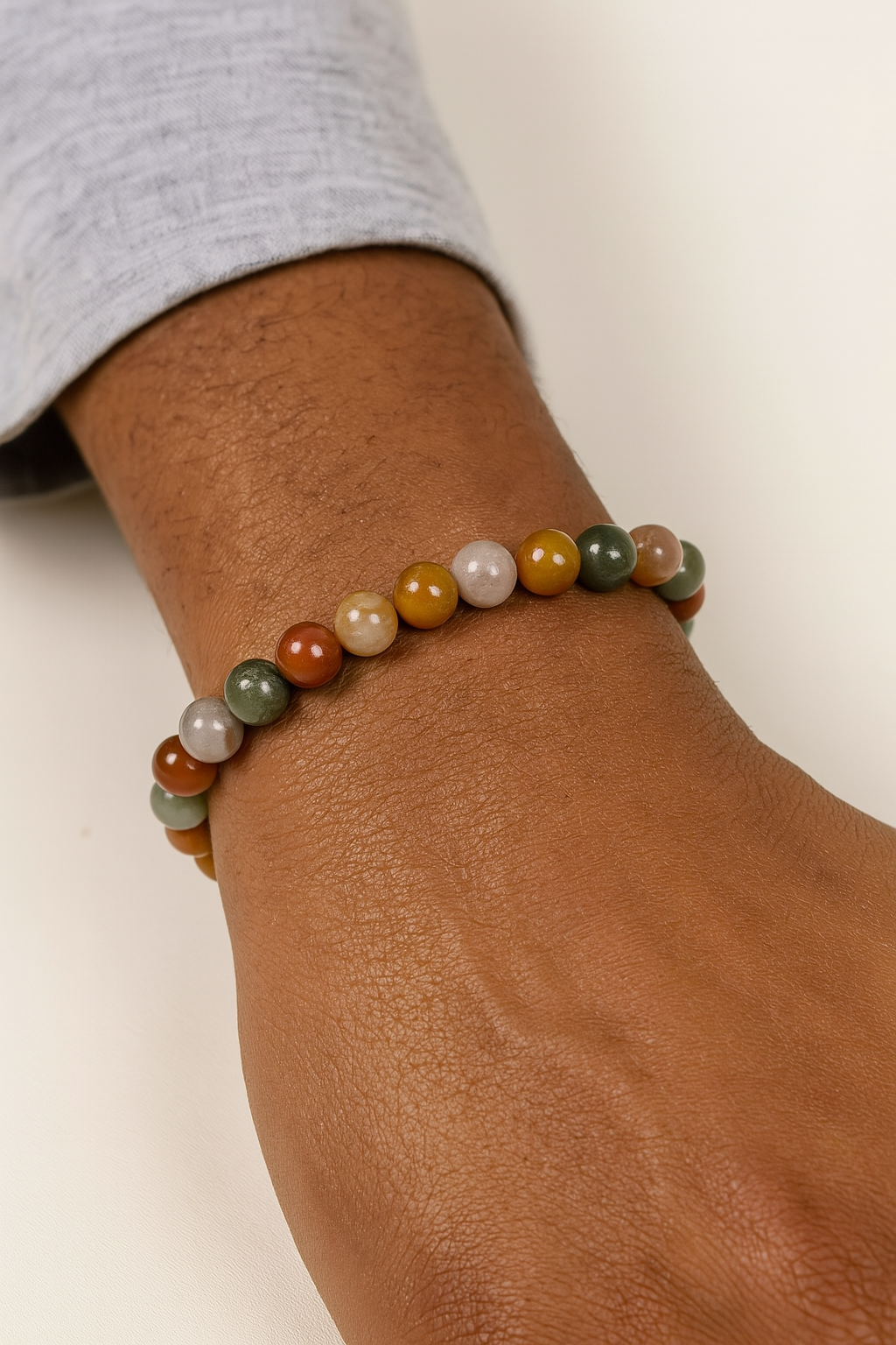 Bracelet "Gratitude" en Agate Indienne