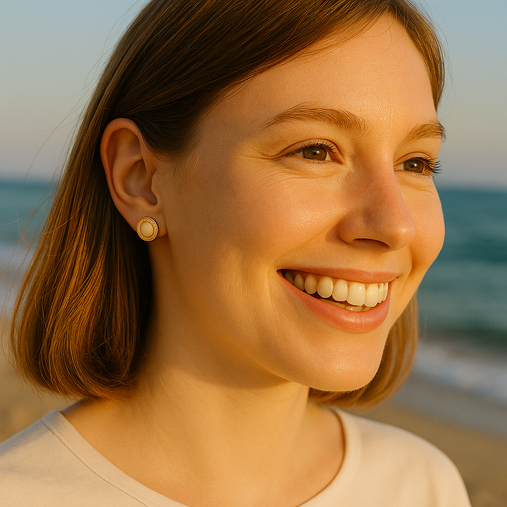 Boucles d’Oreilles "Éclat Opalin"