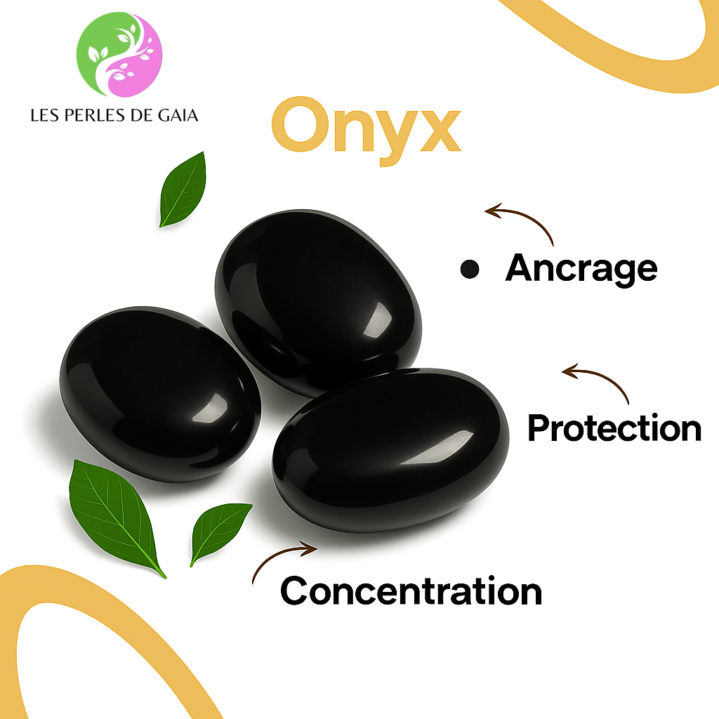 Coffret Mala et Bracelet "7 Chakras & Onyx noir"