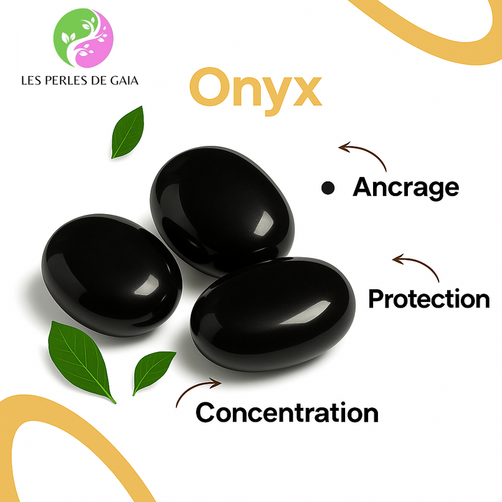Coffret Mala et Bracelet "7 Chakras & Onyx noir"