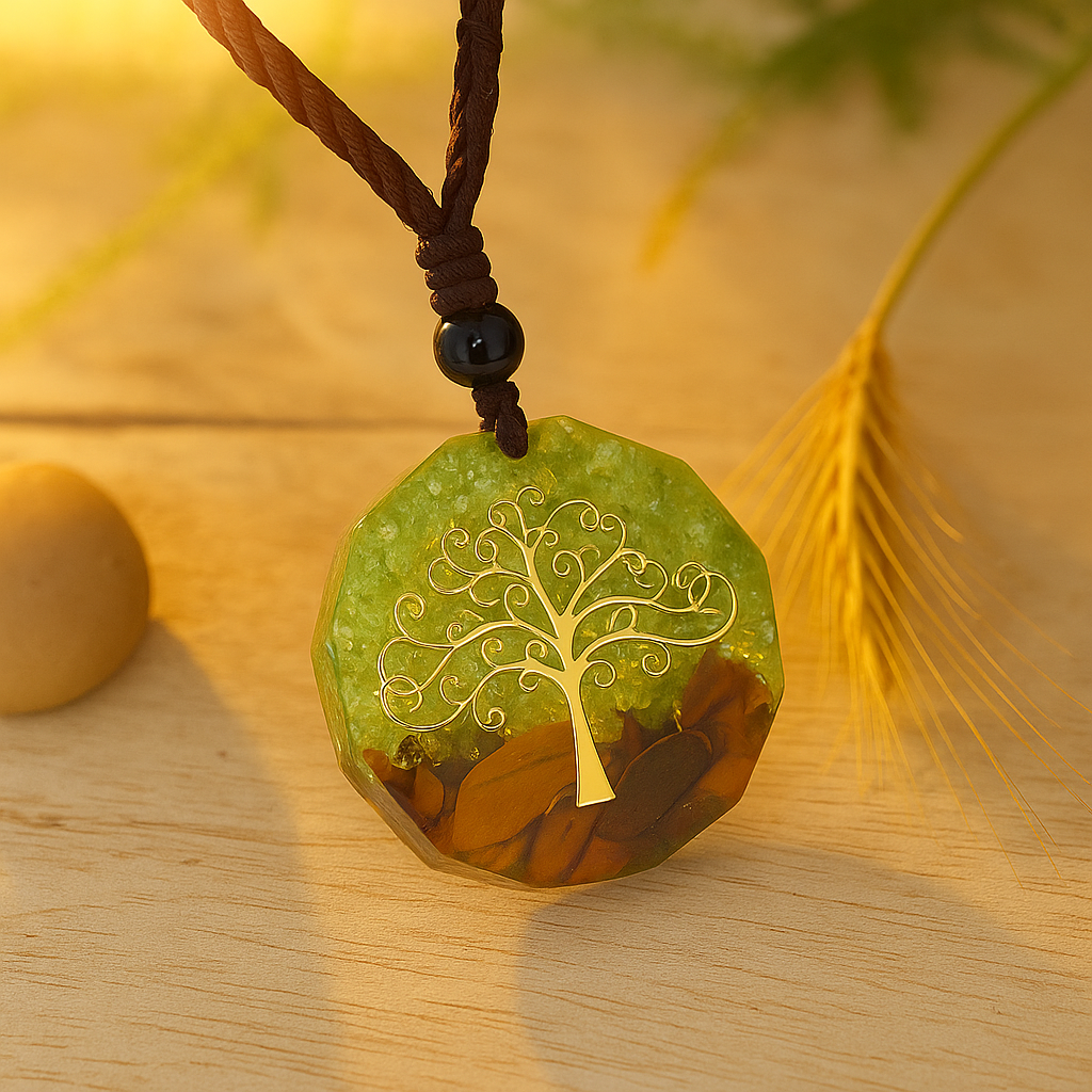 Pendentif Fleur Énergétique - Arbre de vie