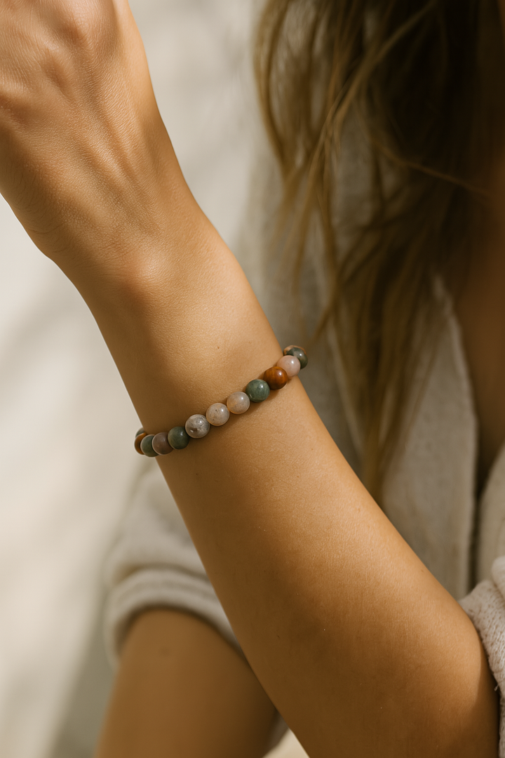 Bracelet "Gratitude" en Agate Indienne