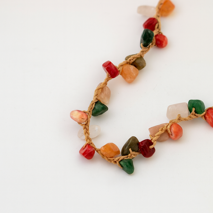 Collier "Éclats de Plage" en Pierres Naturelles