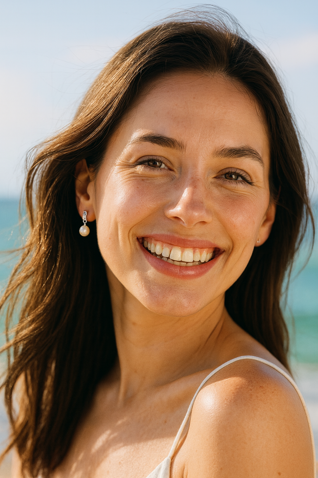 Boucles d’Oreilles Perle & Argent S925