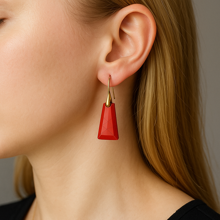 Boucles d’Oreilles "Énergie Rouge"
